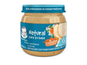 Pollo, verduras y arroz