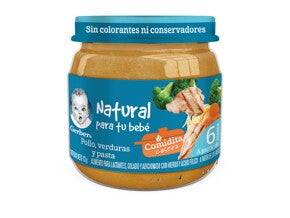 Pollo, verduras y pasta