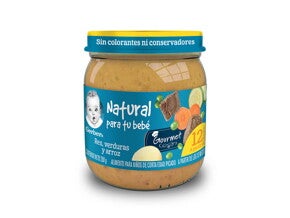 Res, verduras y arroz