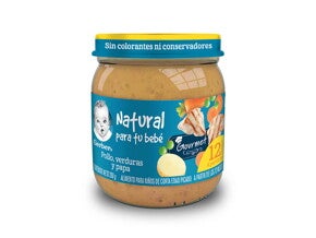 Pollo, verduras y papas