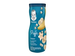 Gerber® Snacks puffs etapa 4 Plátano