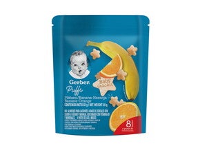 Gerber Snacks puffs etapa 4 Plátano Naranja