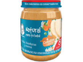 Pollo, verduras y arroz