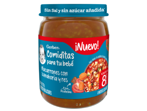 Papilla Gerber® Macarrones con zanahoria Etapa 3