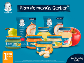 Menús con productos Gerber Etapa 1