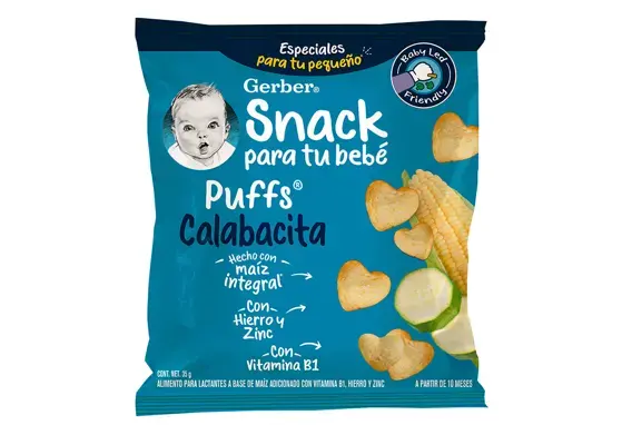 GERBER® Snack Puffs® Calabacita GERBER® Snack Puffs® Calabacita