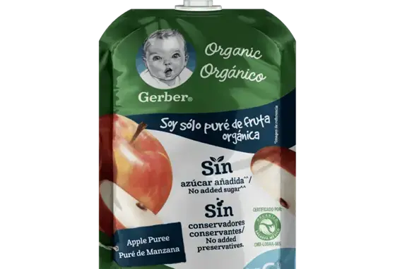 COMPOTA GERBER® MANZANA ORGÁNICA