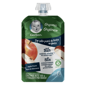 COMPOTA GERBER® MANZANA ORGÁNICA