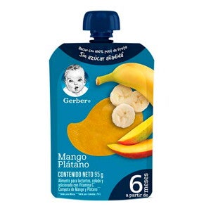 Gerber Pouch Mango y Plátano