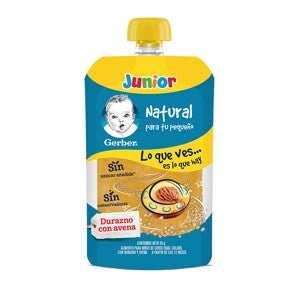 Gerber Pouch Durazno con Avena