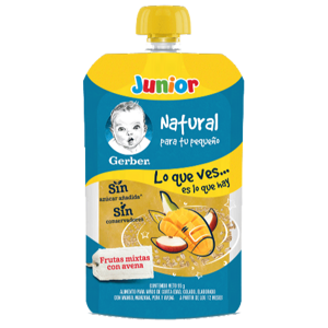 Frutas mixtas con avena