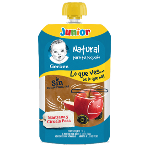 Manzana y ciruela pasa