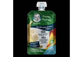 COMPOTA GERBER® BANANA-MANGO ORGÁNICA