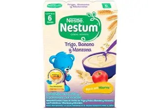 Cereal infantil NESTUM® Trigo, Banano y Manzana