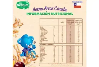 Cereal NESTUM® Avena Arroz y Ciruela