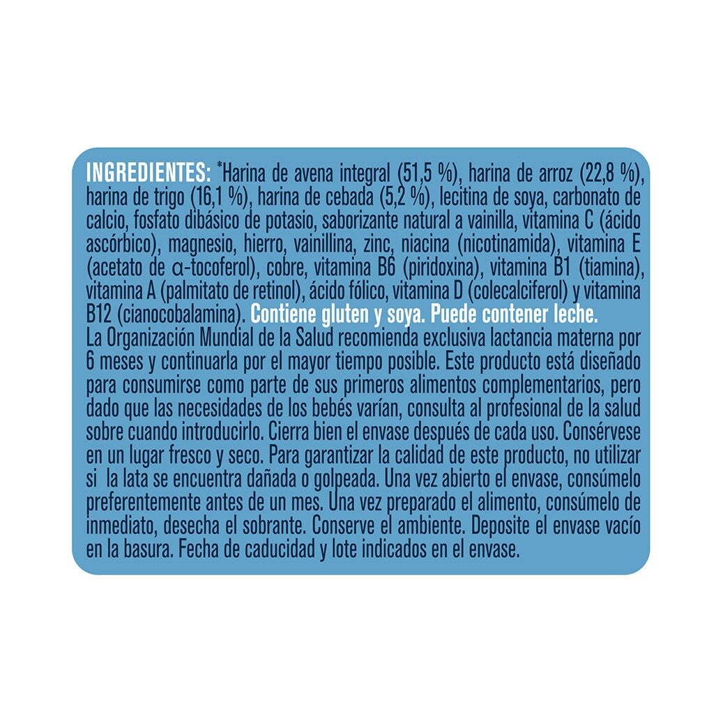 Gerber 4 Cereales Ingredientes