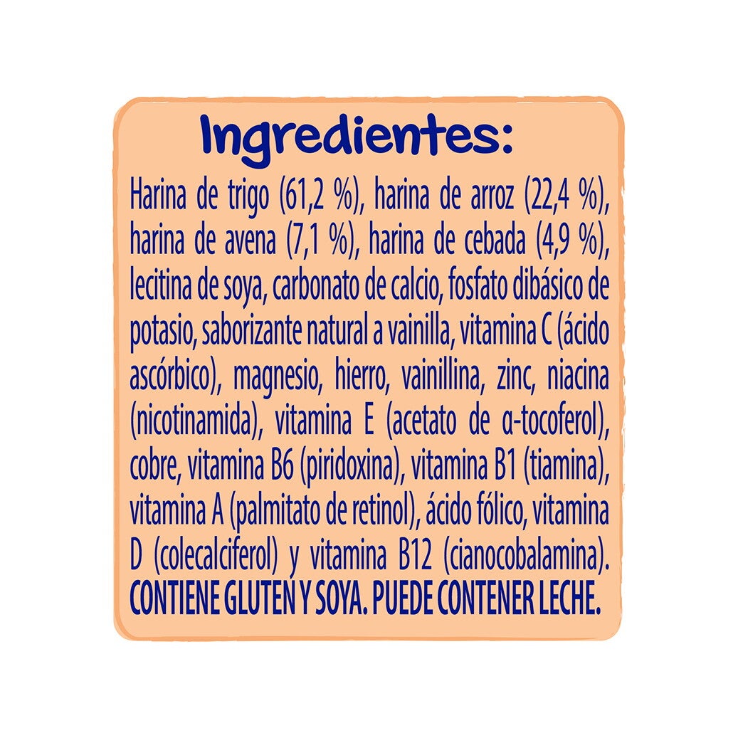 NESTUM 4 Cereales Ingredientes
