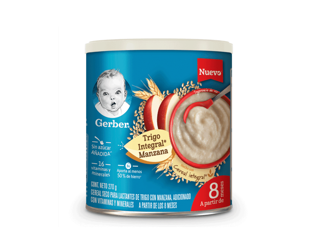 Cereal Gerber ® Trigo Integral Manzana