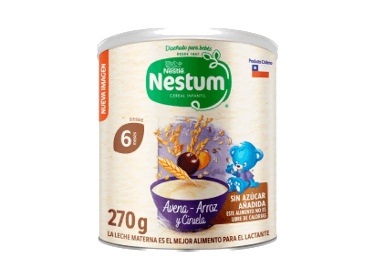 Cereal NESTUM® Avena Arroz y Ciruela