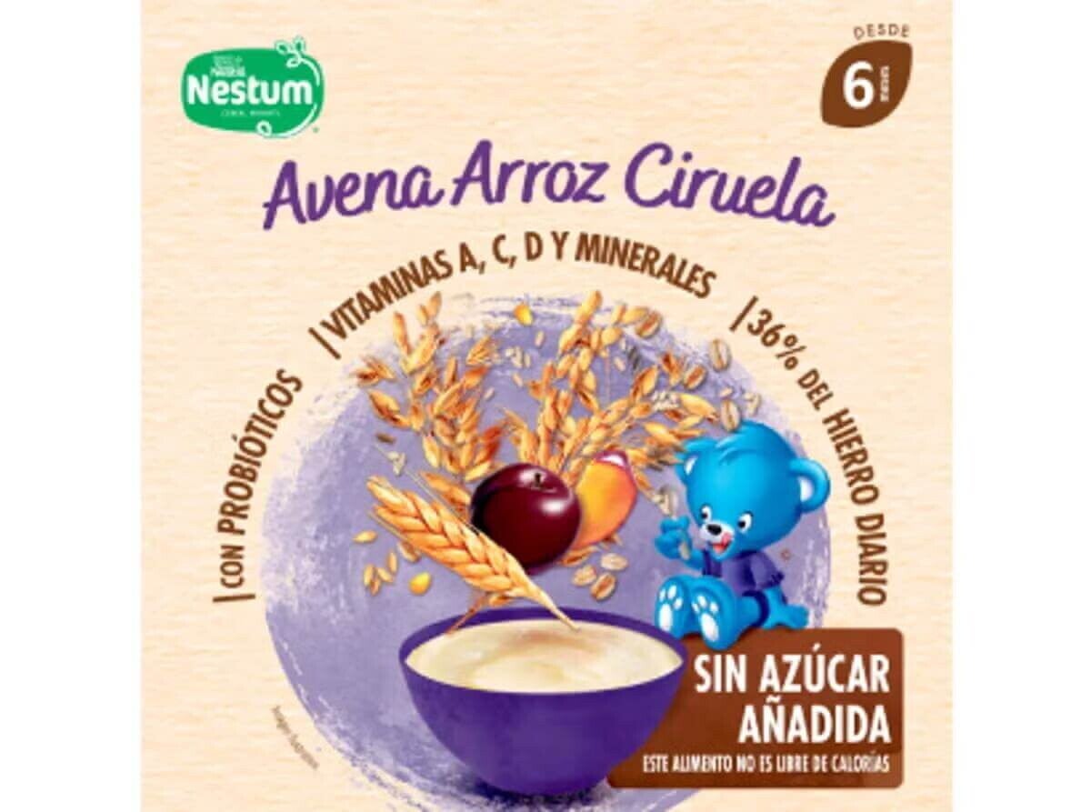 Cereal NESTUM® Avena Arroz y Ciruela