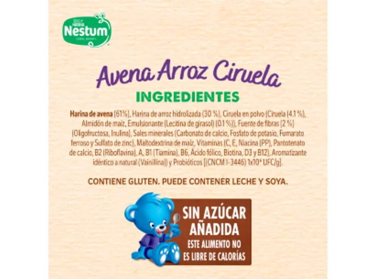 Cereal NESTUM® Avena Arroz y Ciruela