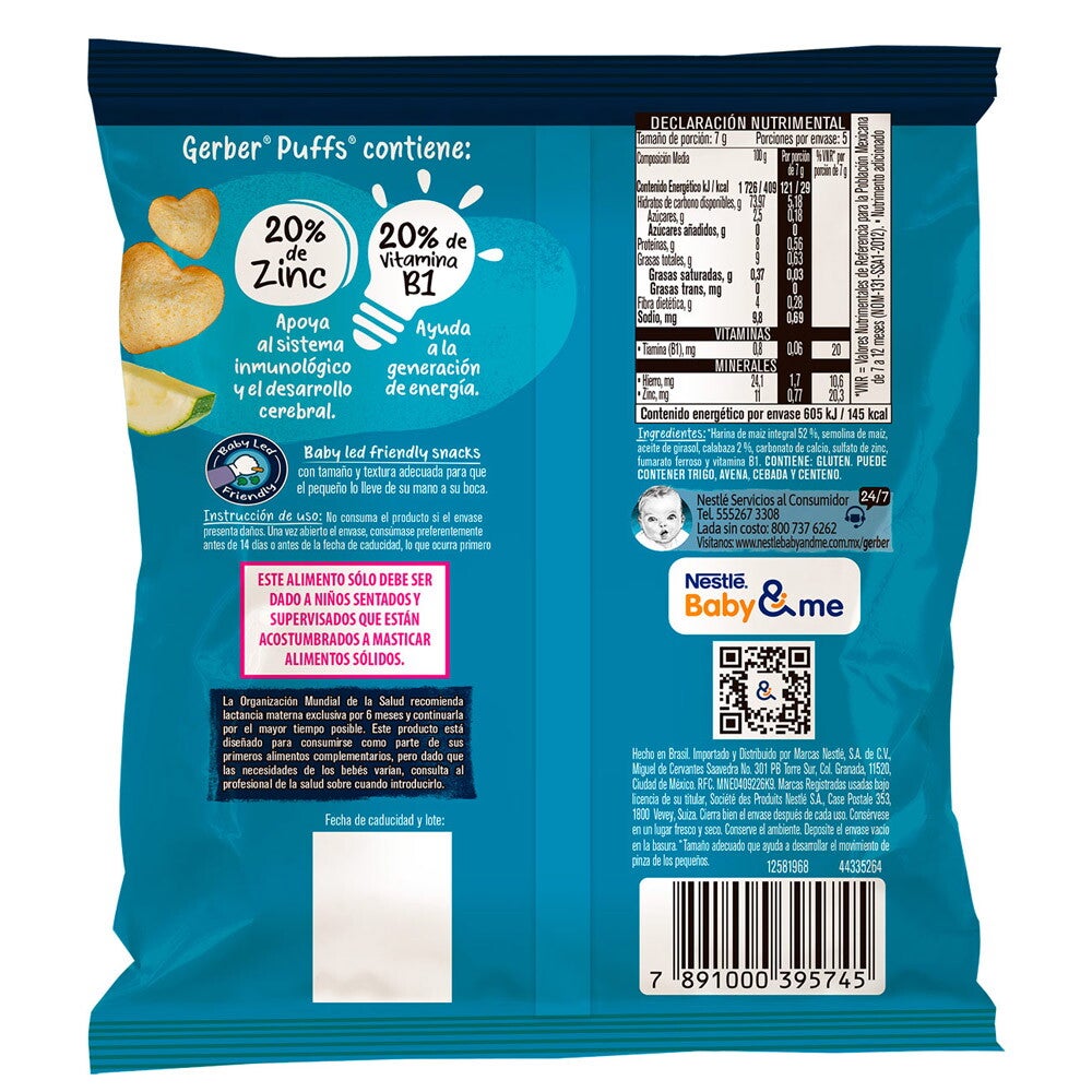 GERBER® Snack Puffs® Calabacita
