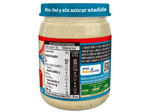 Gerber® Papilla Manzana, Plátano y Trigo Etapa 3