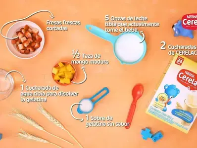 Diviértete con esta Gelatina de Colores con CERELAC®