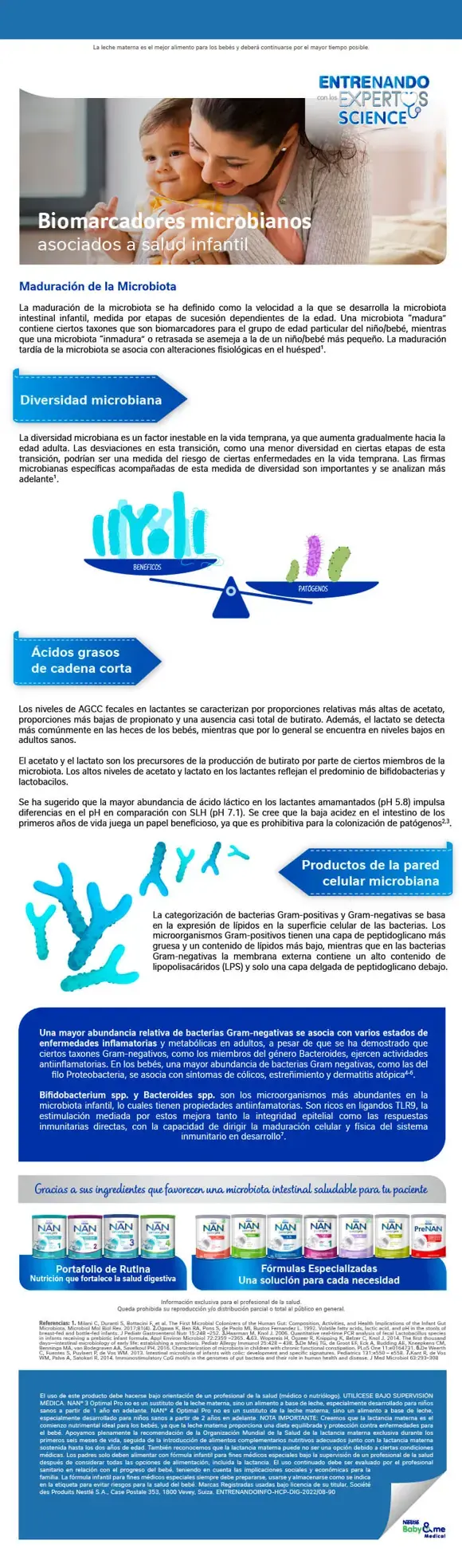 Biomarcadores microbianos asociados a la salud infantil