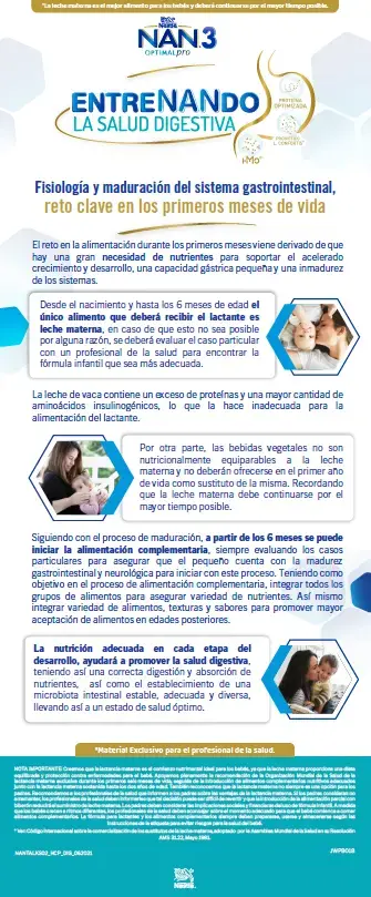 Fisiología y maduración del sistema gastrointestinal